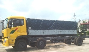 xe tải thùng dongfeng 2 dí 1 cầu động cơ 230 HP
